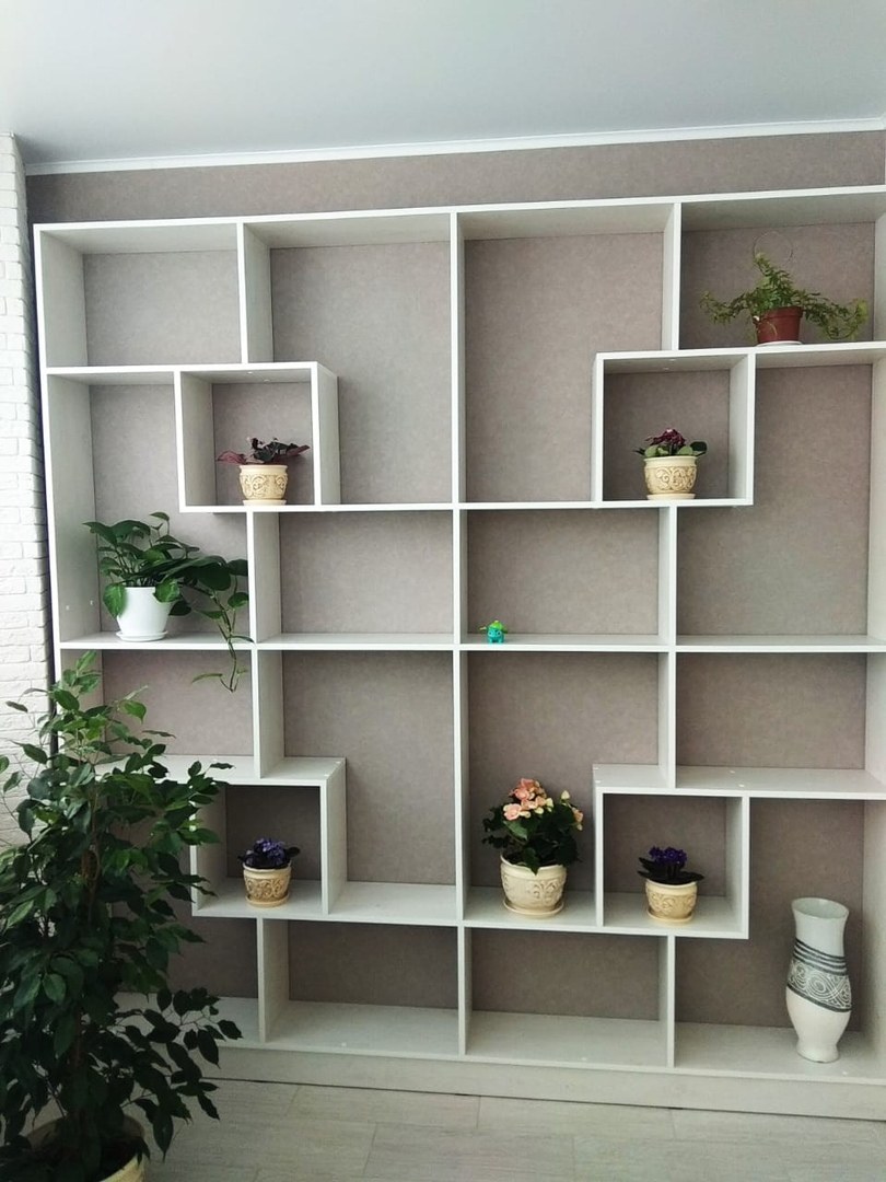 Стеллаж антураж белый