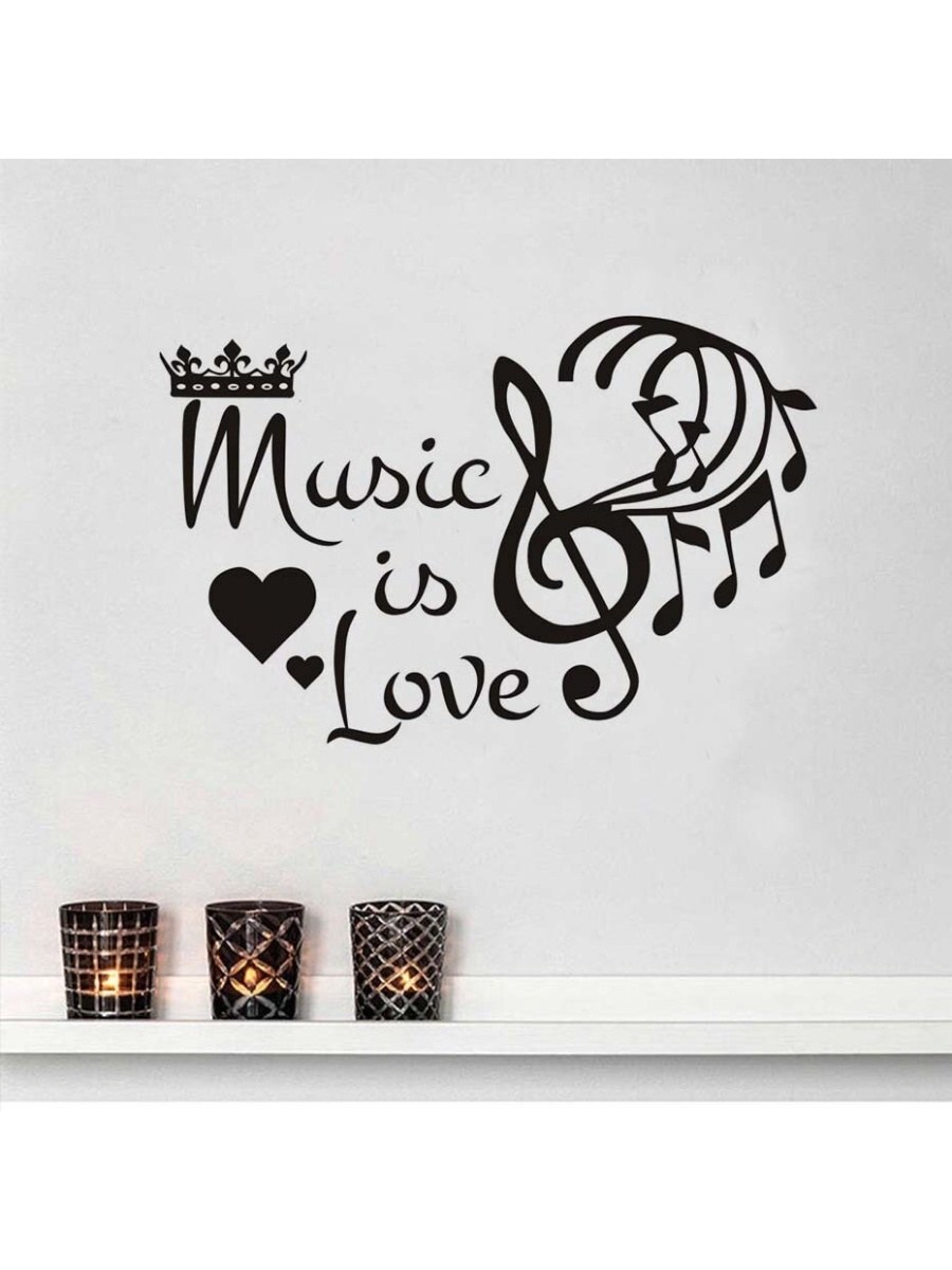 Черные наклейки в интерьере