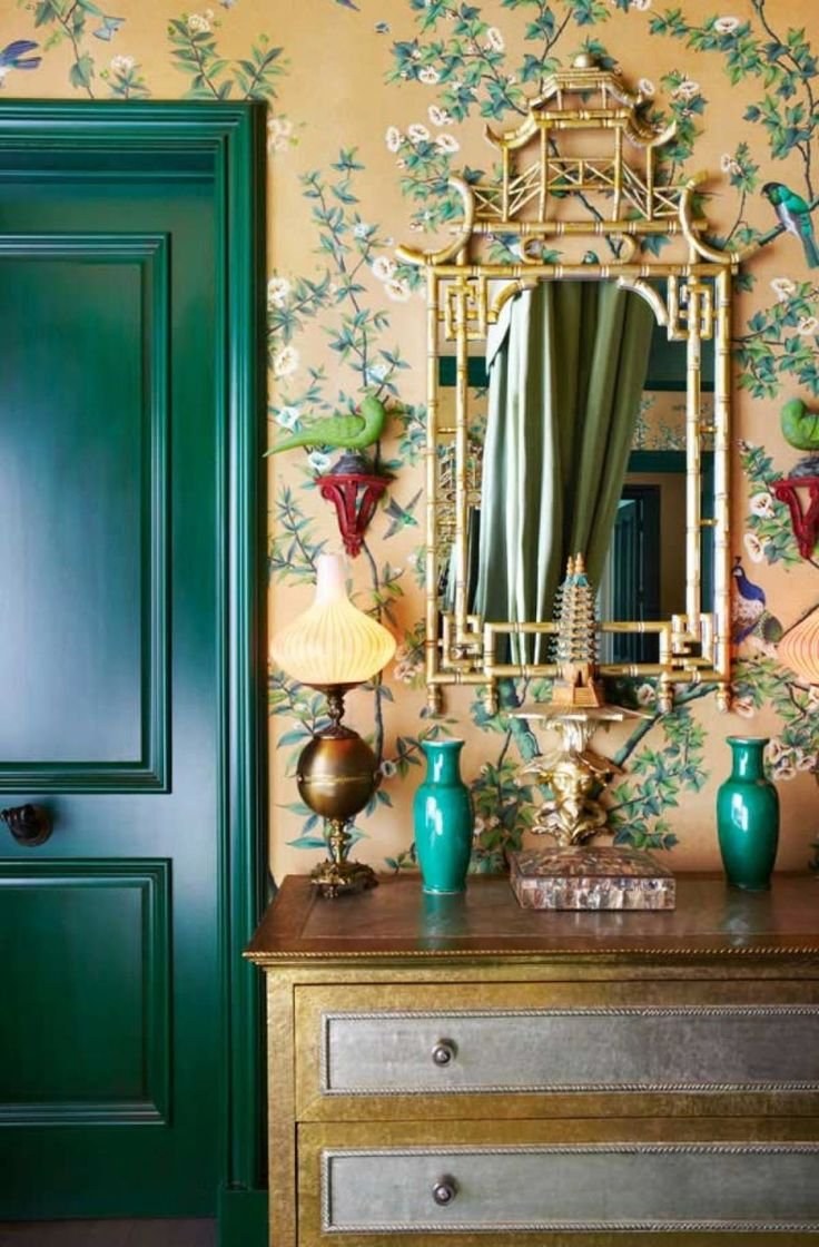 Изумрудовый цвет в интерьере