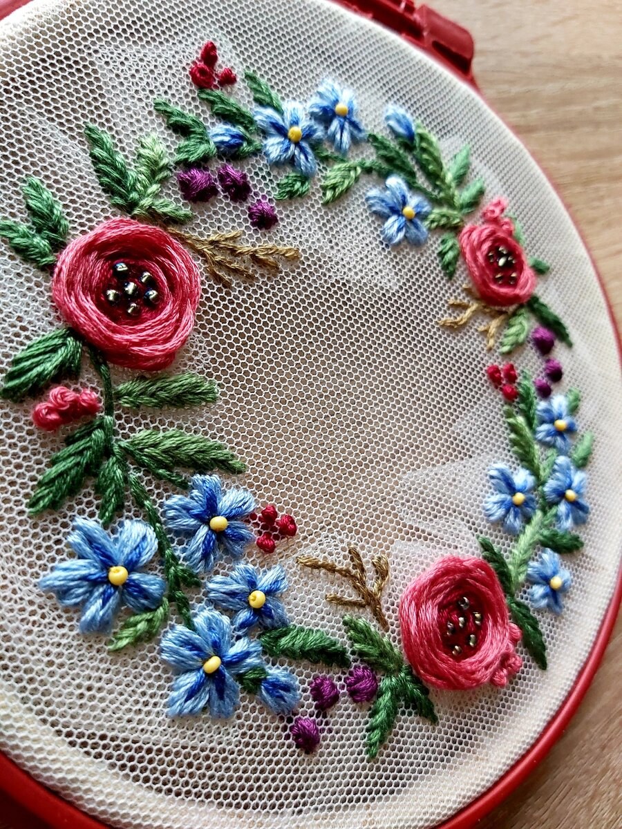 Объемная вышивка