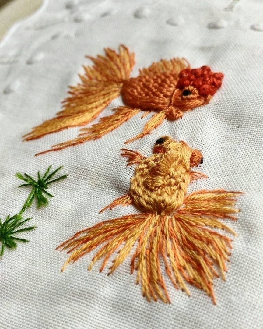 Объемная вышивка