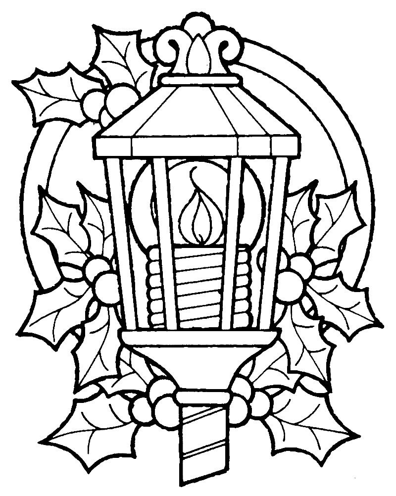 Фонарик раскраска