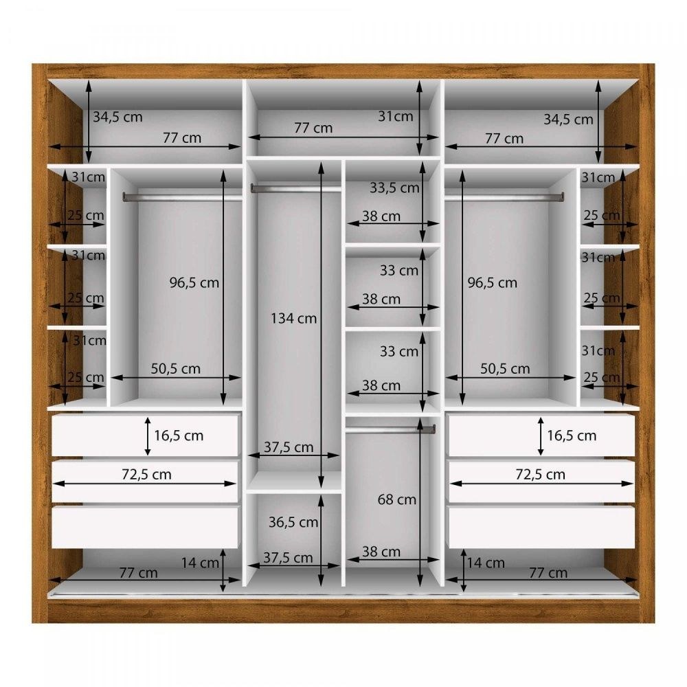 Шкаф купе 1800х2400х600 чертеж