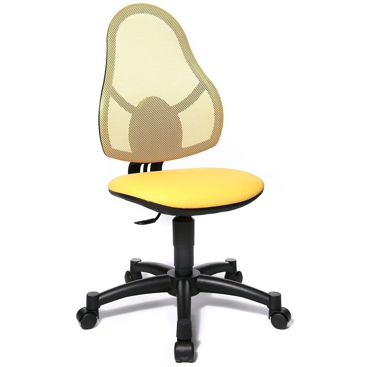 стул рабочий детский желтый