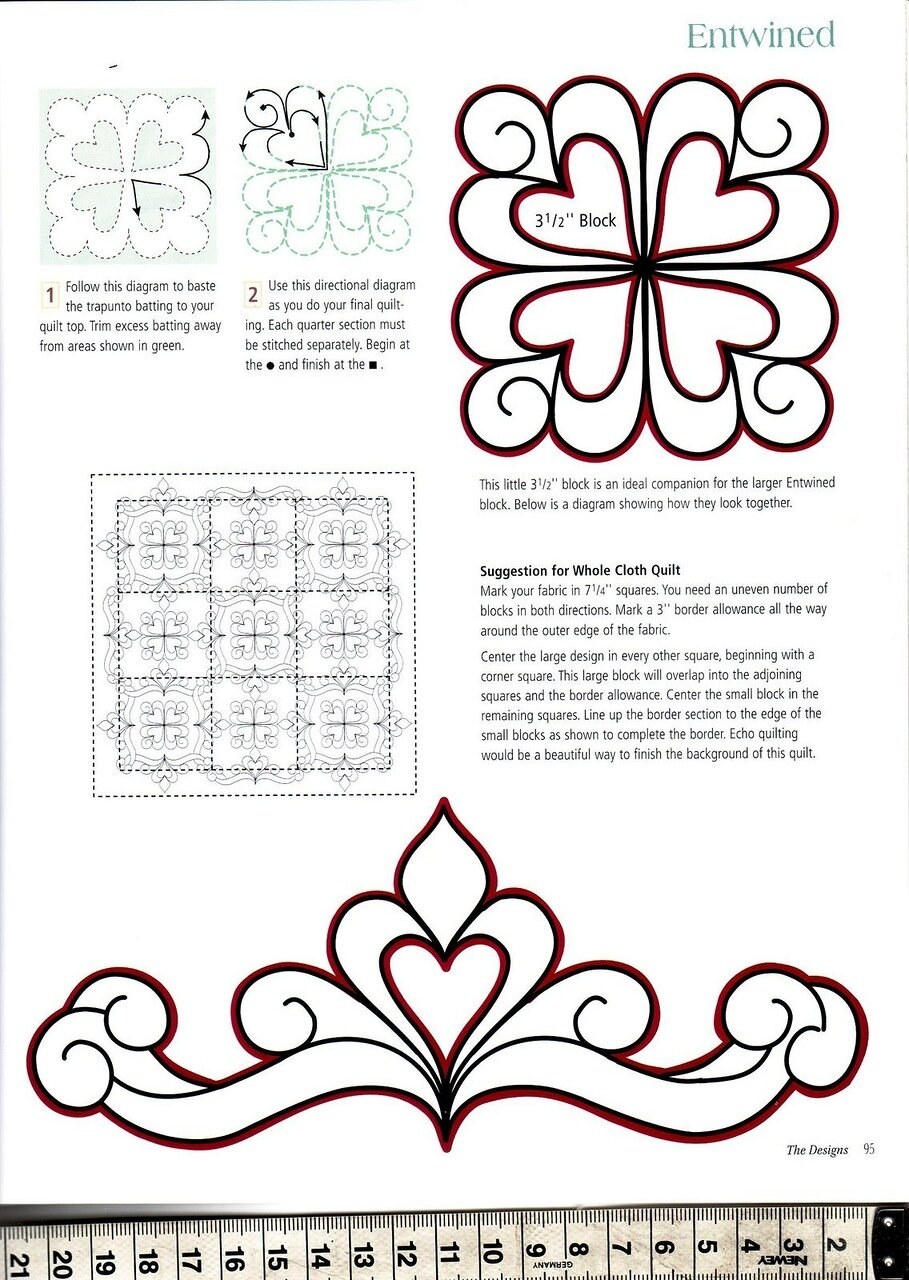 Трапунто схемы углы