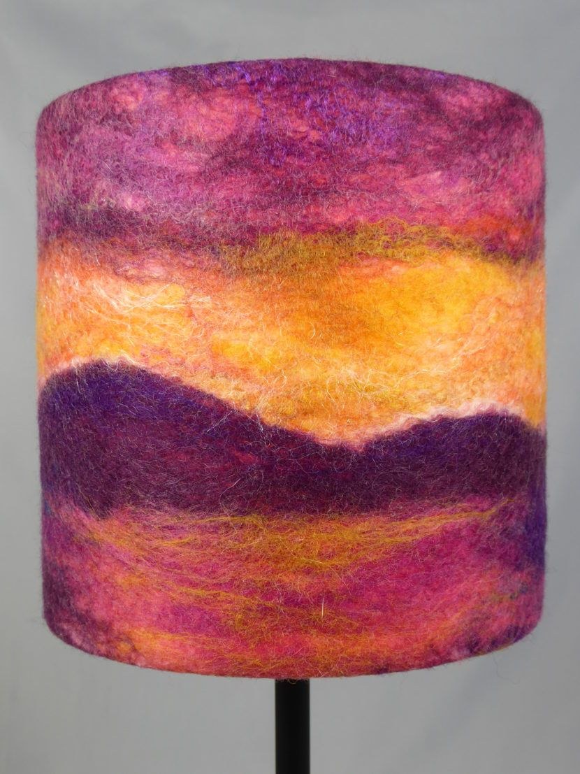 Абажур валяный