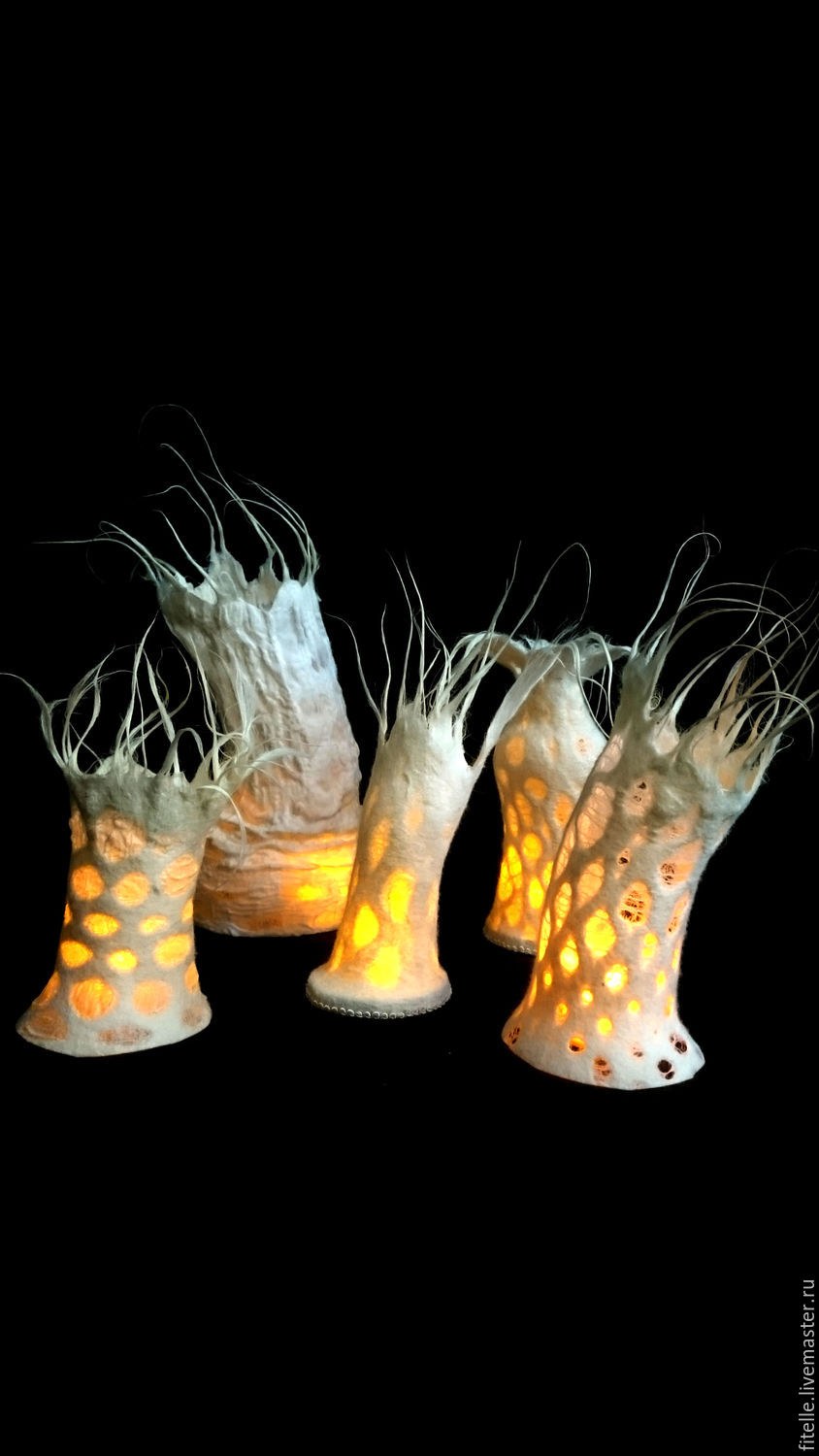 Светильники из шерсти