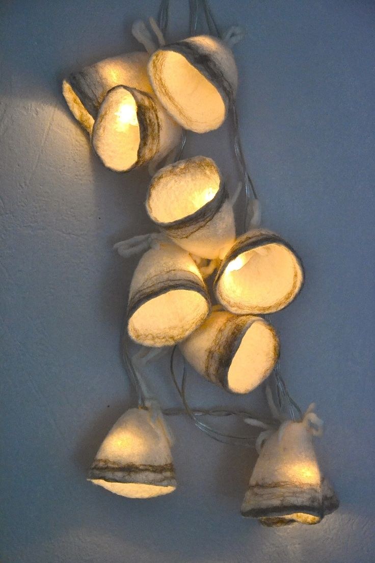 Валяный светильник