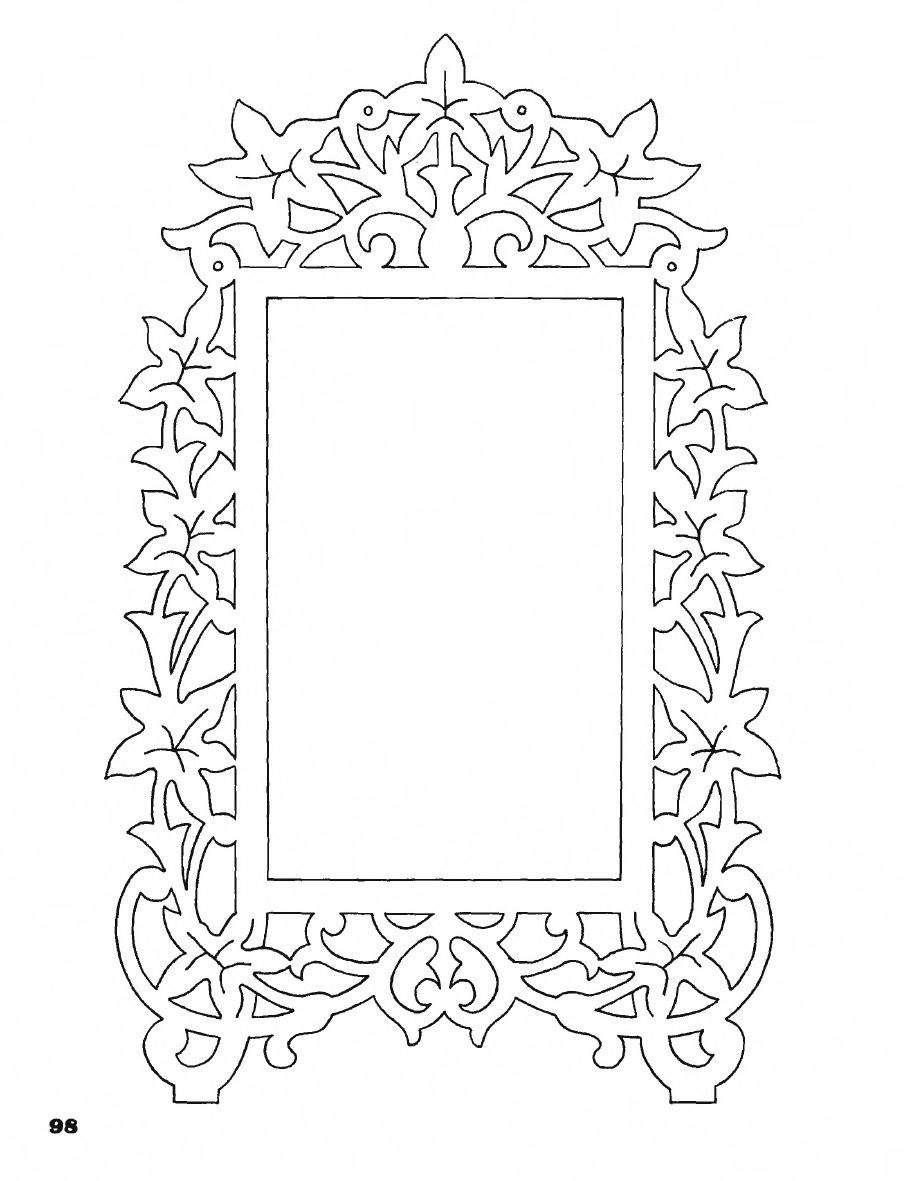 Трафареты фоторамок для выпиливания лобзиком