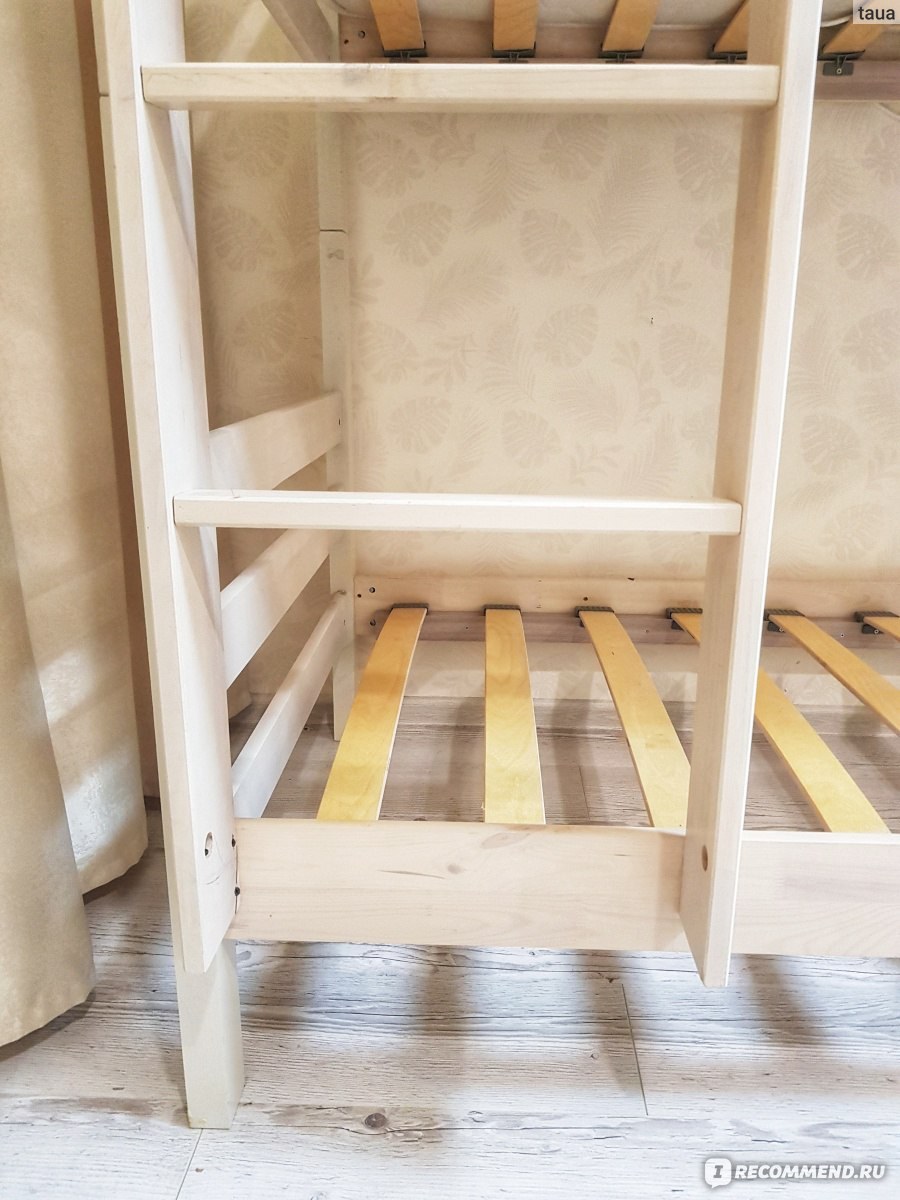 Кровать двухъярусная пирус выбеленная (70 фото)