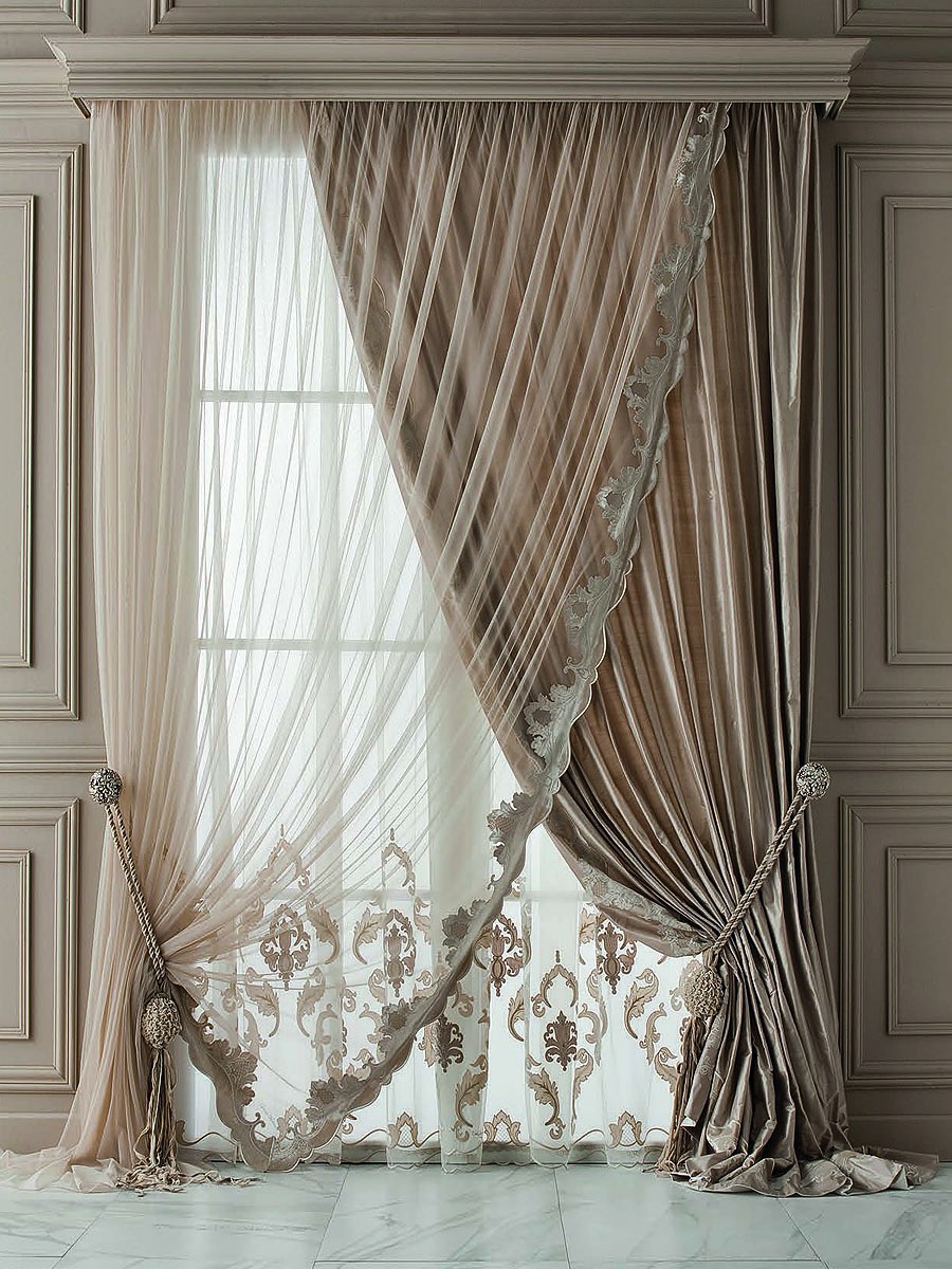 Шторы в гостиную в современном