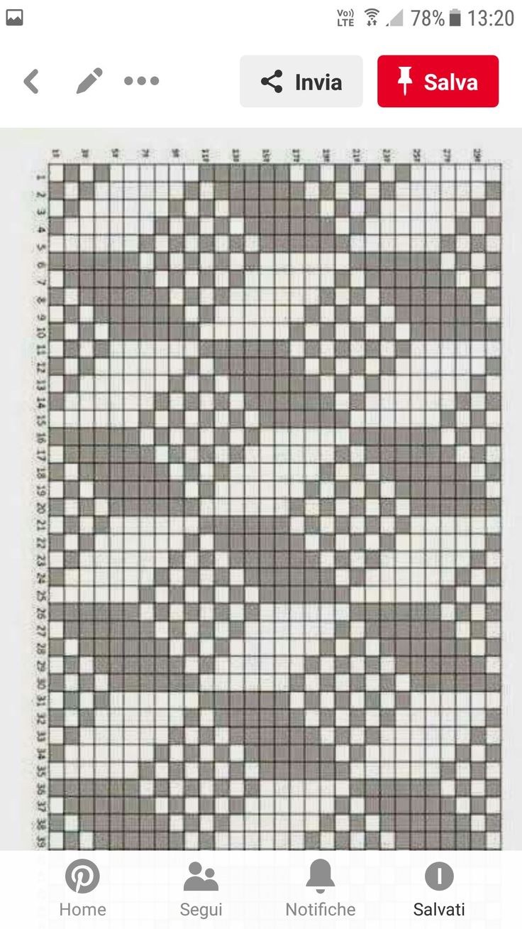 Жаккардовый узор ромбы