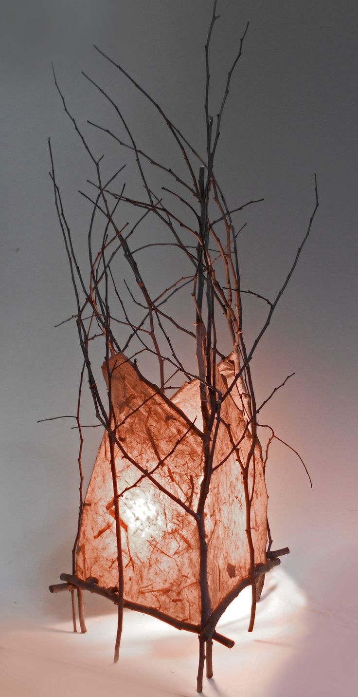 Светильник из природных материалов