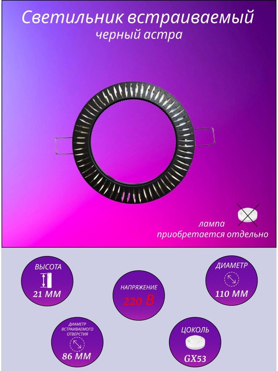 Тип цоколя gx53