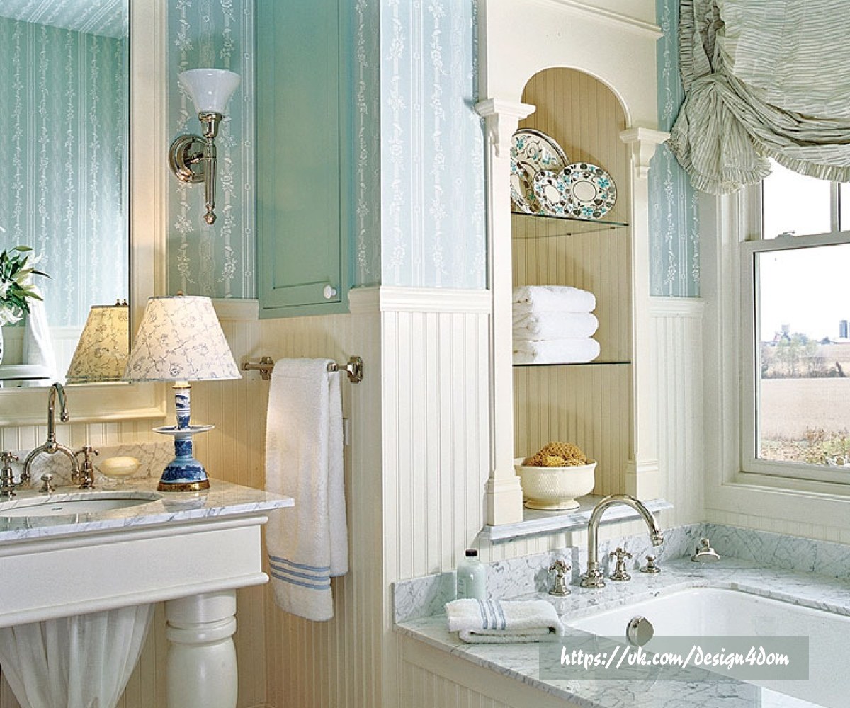 Ванная комната в стиле французский Прованс