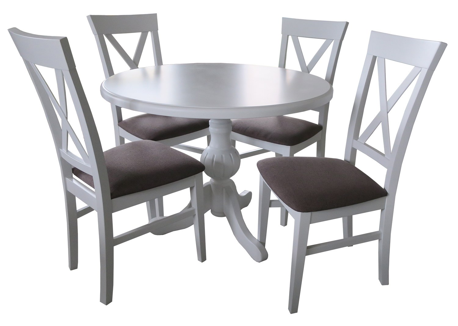 Кухонный стол стулья круглый. Стол Allure + 4 стула Alicia. Круглый стол со стульями. Круглые кухонные столы и стулья. Комплект круглый стол и стулья.