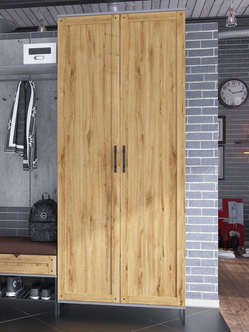 Дуб крафт Метрополитан грей прихожая