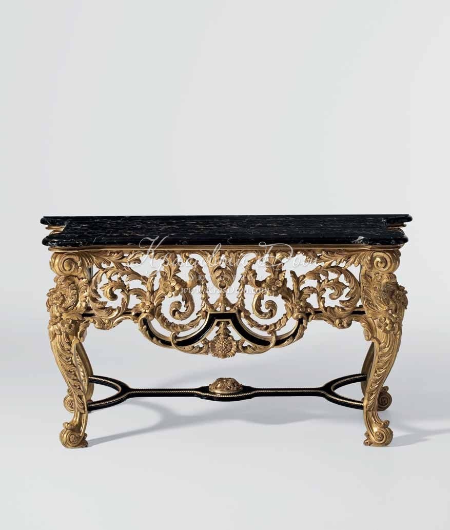 Консоль мрамор и дерево