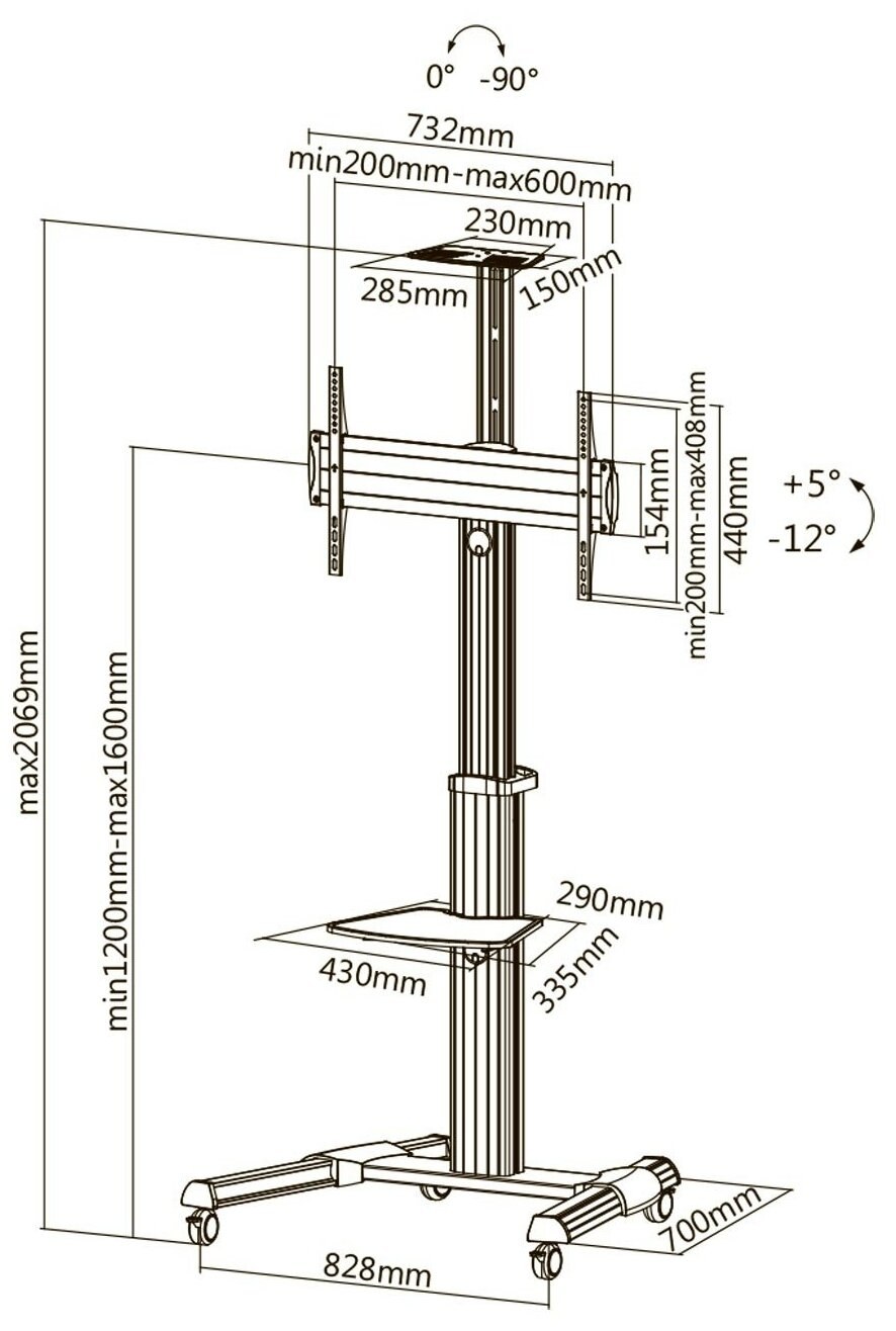 Стойка для ТВ Digis DSM-p64c