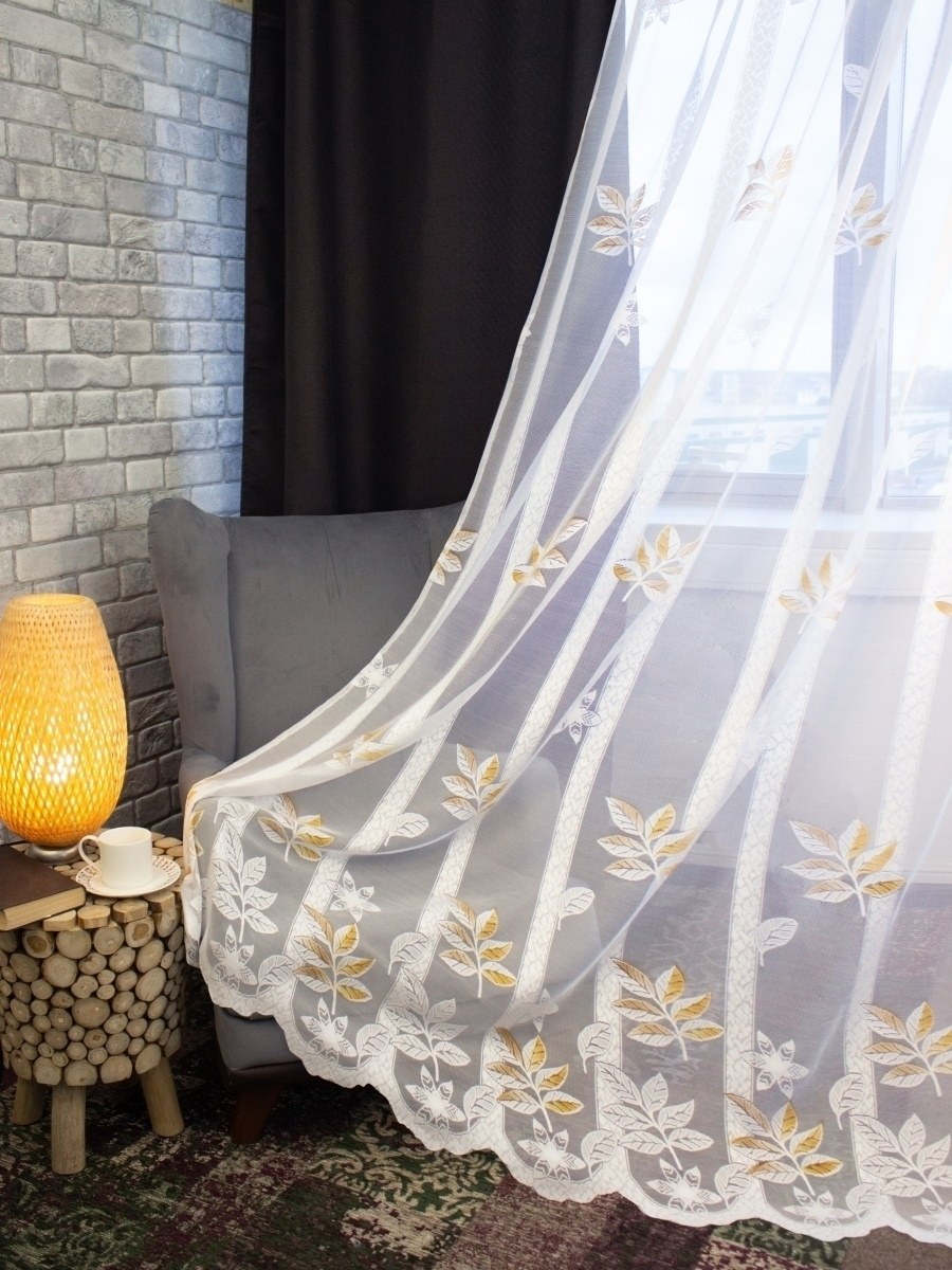 Тюль жаккардовая