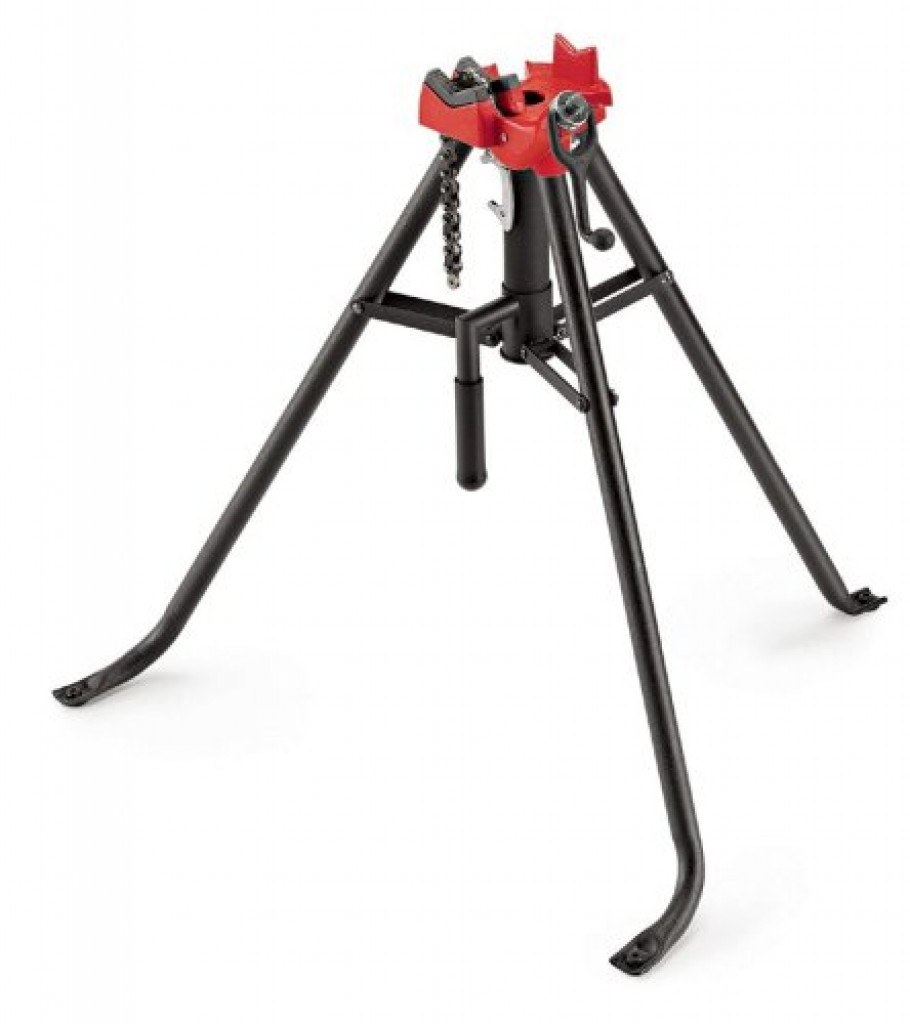 Переносной верстак-тренога Ridgid с цепными тисками