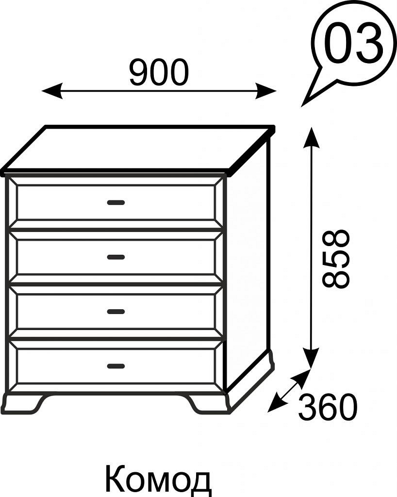 Комод Венеция Ижмебель