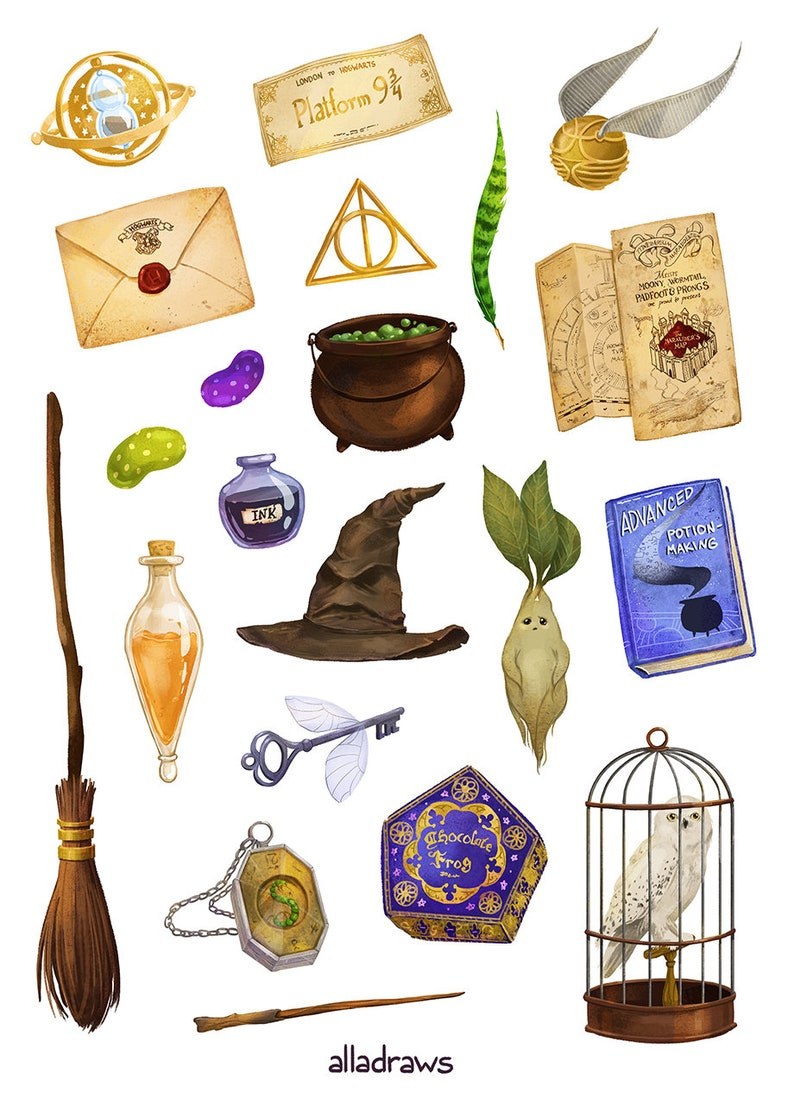 Хогвартс Гарри Поттер волшебные вещи