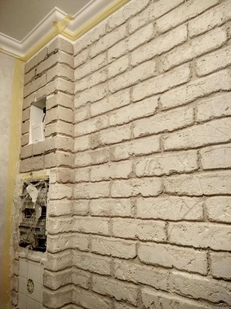 Декоративная штукатурка кирпичики