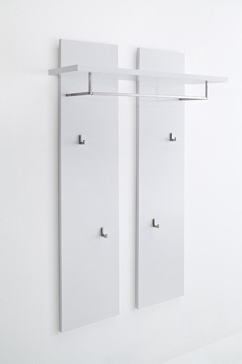 Вешалка настенная с141w белый/хром