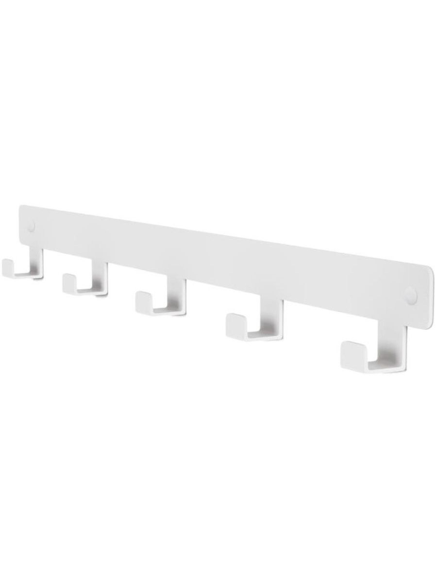 Вешалка настенная эльда белая 5 крючков (68 фото)
