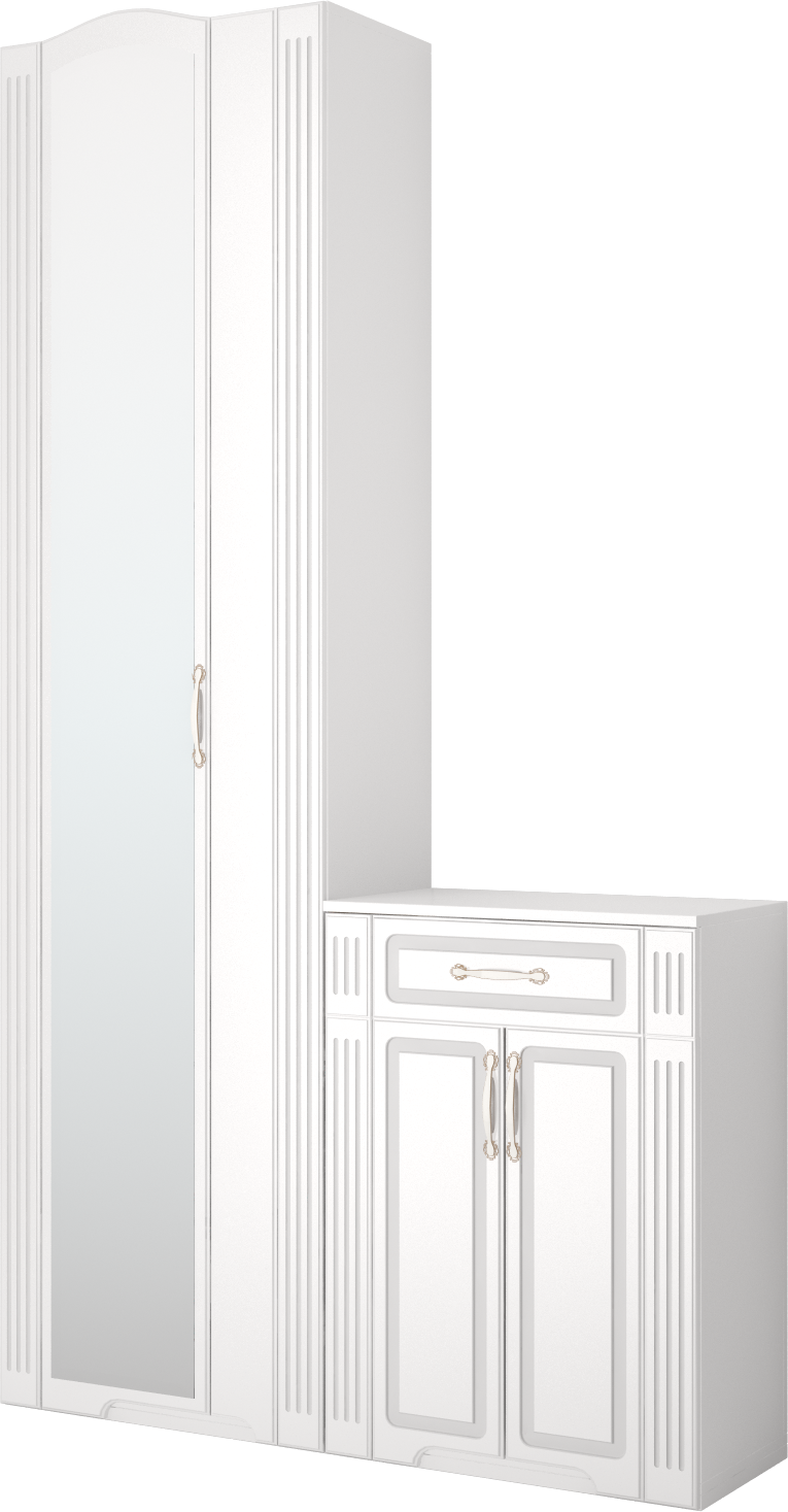 Ижмебель Виктория белый глянец прихожая