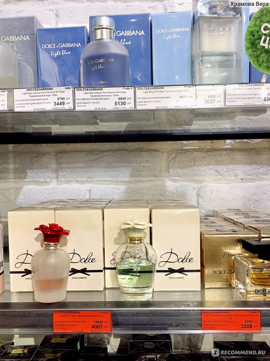 Парфюмерные аутлеты