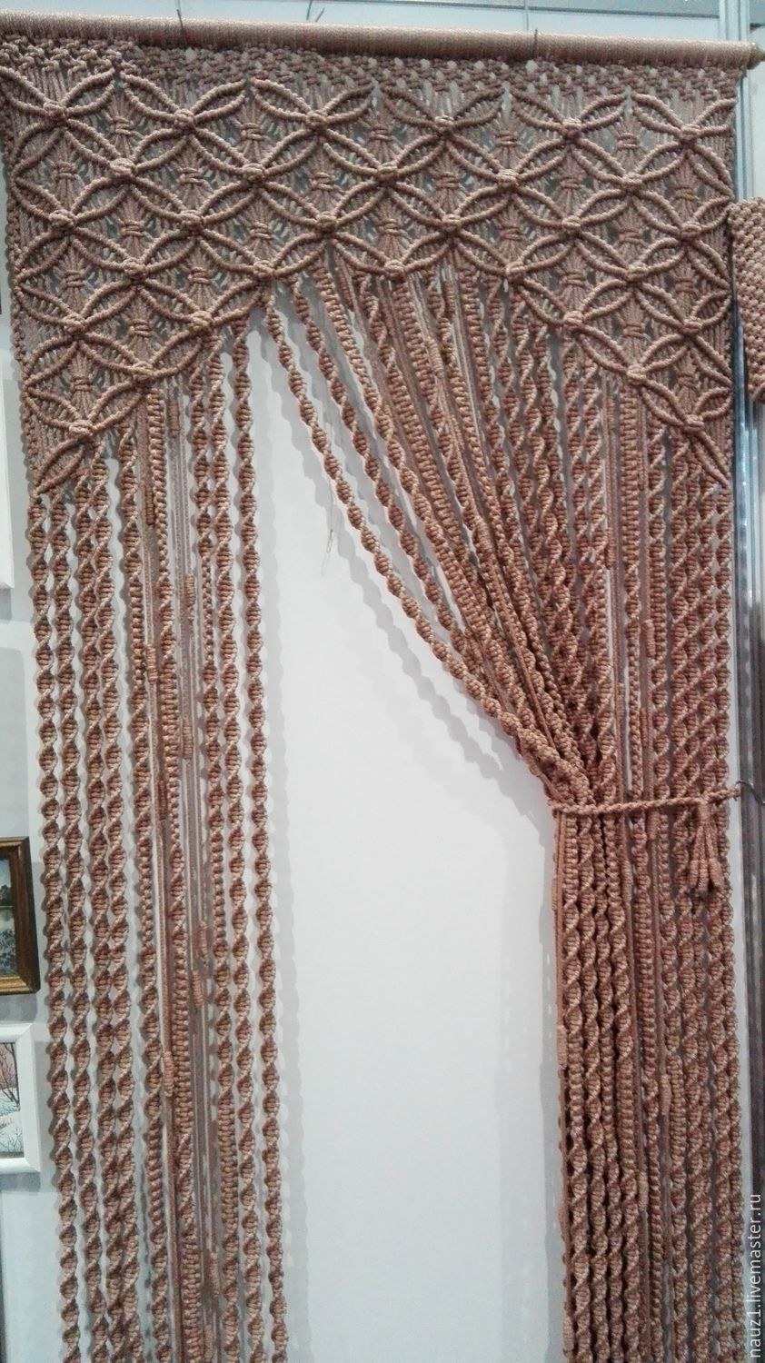 Шторы макраме