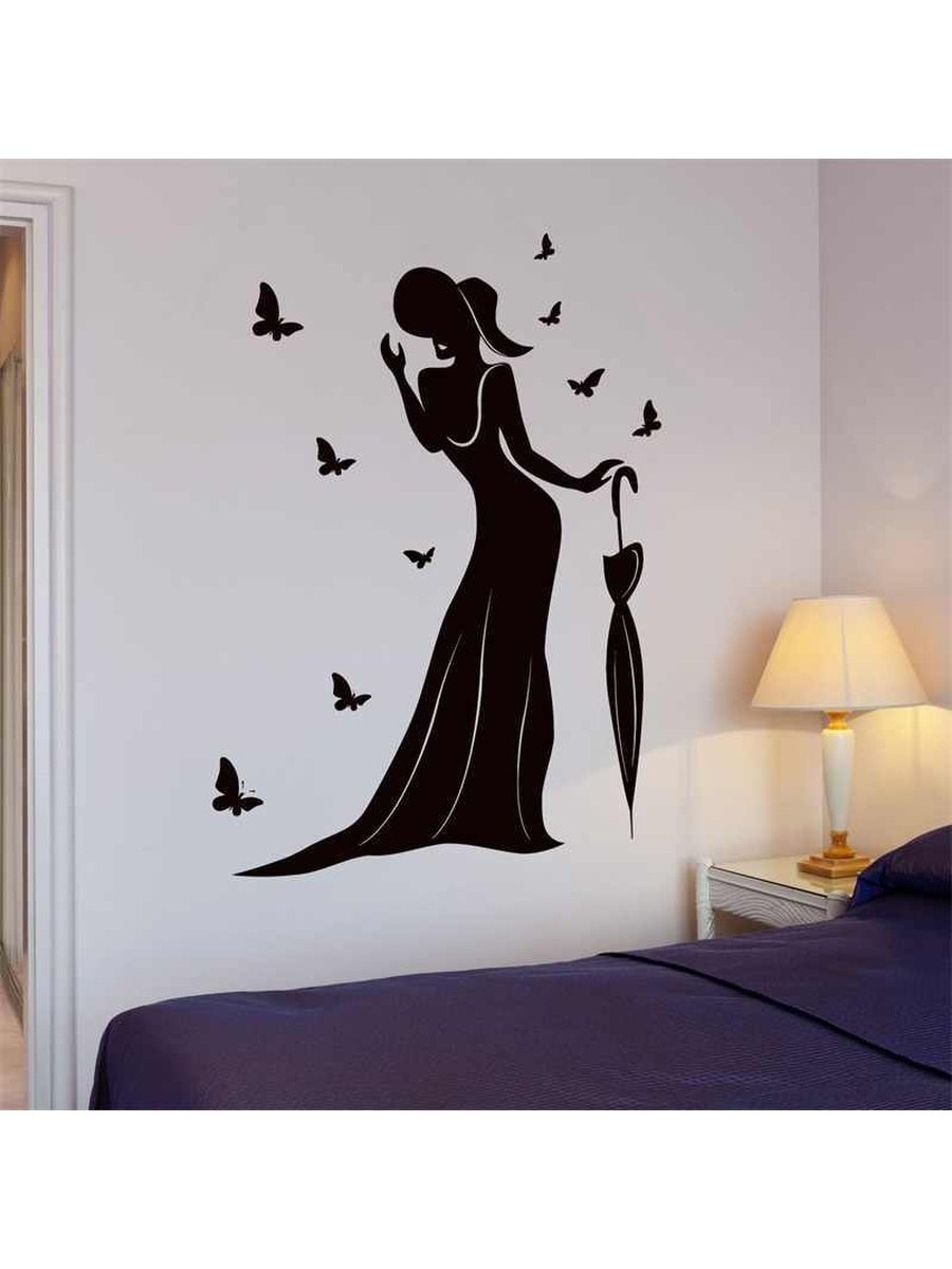 Виниловые наклейки с Али на всю стену женщина