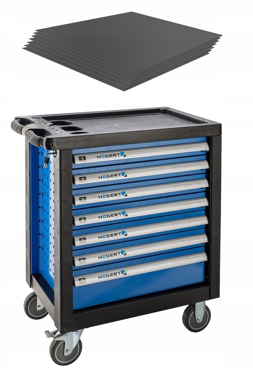 Hoegert инструментальная тележка с тремя независимыми модулями HOGERT ht7g