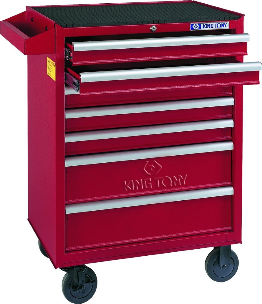 Тележка инструментальная, 7 ящиков, красная Ferrum 02.107r-3000