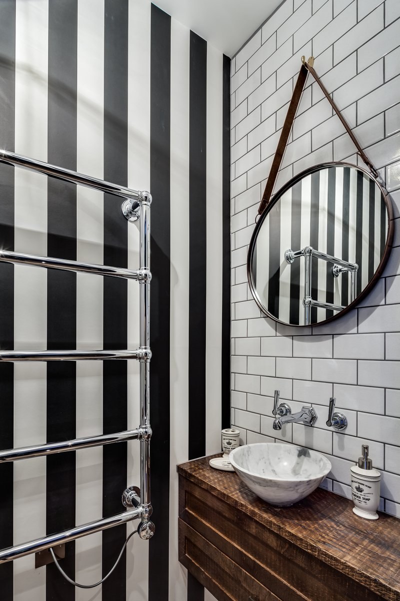 Водяной полотенцесушитель для ванной лофт 40х100