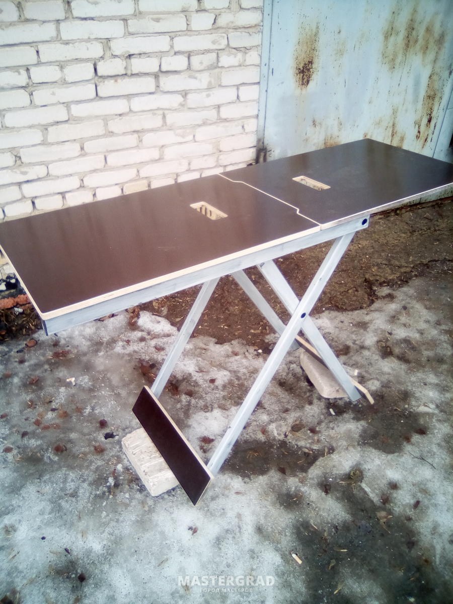 Мобильный верстак из ламинированной фанеры
