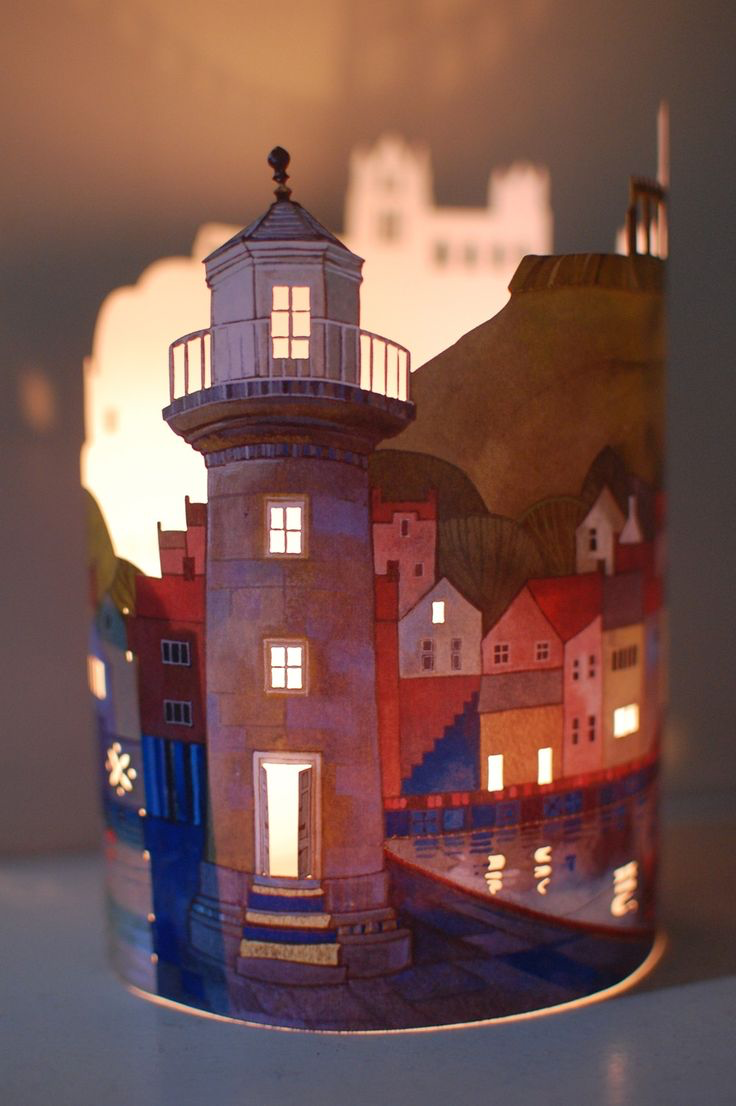 Фонари из картона декорация