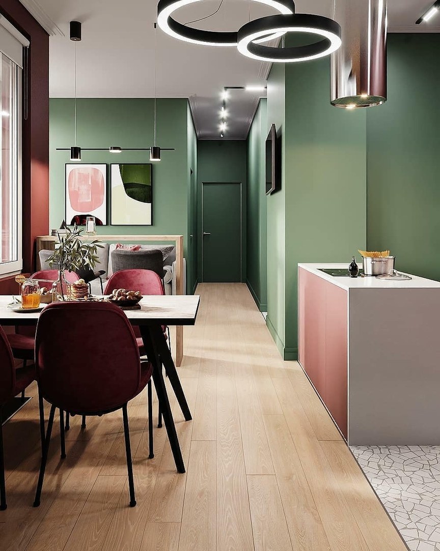 Модные цвета в интерьере 2021