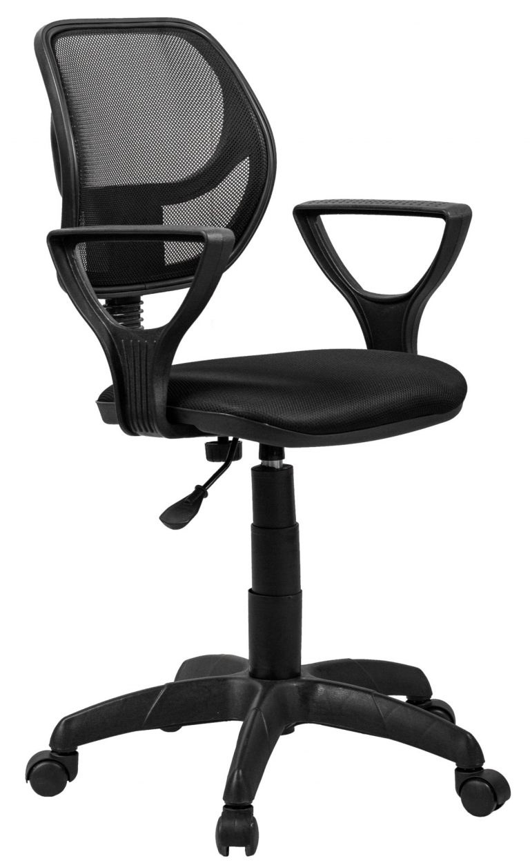 Кресло офисное amigo ткань черная, сетка черная