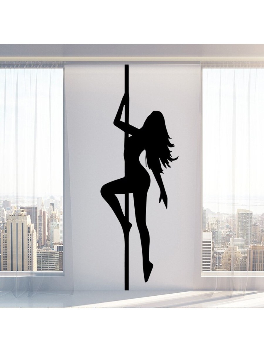 Наклейка на стену девушка