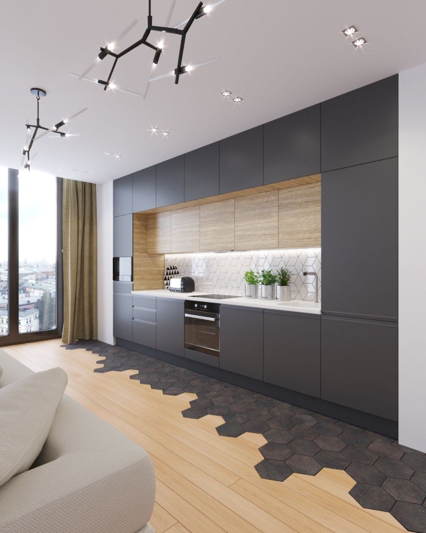 Кухонный гарнитур до потолка