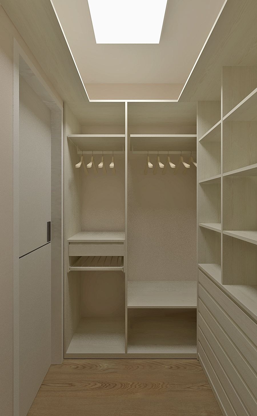 Гардеробная планировка 3м2