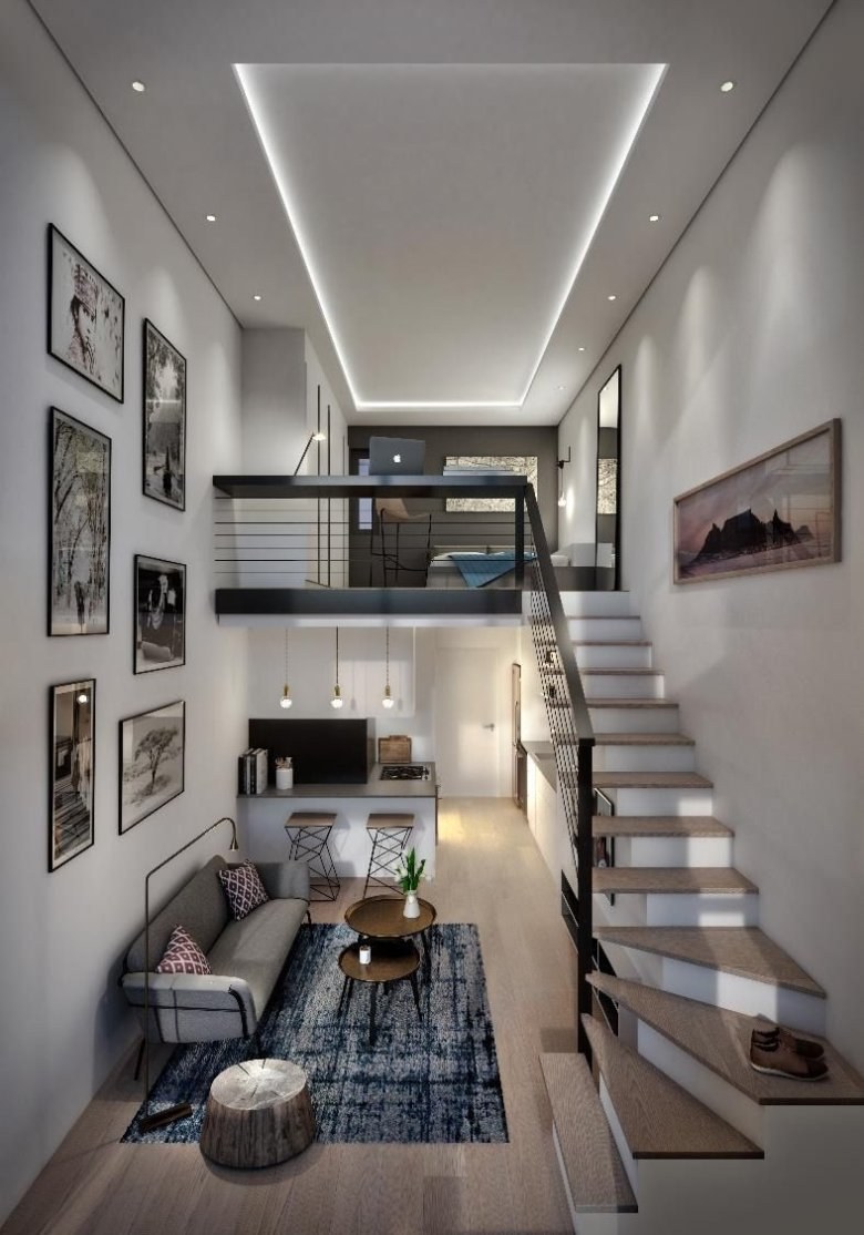 Двухъярусная квартира студия (77 фото)