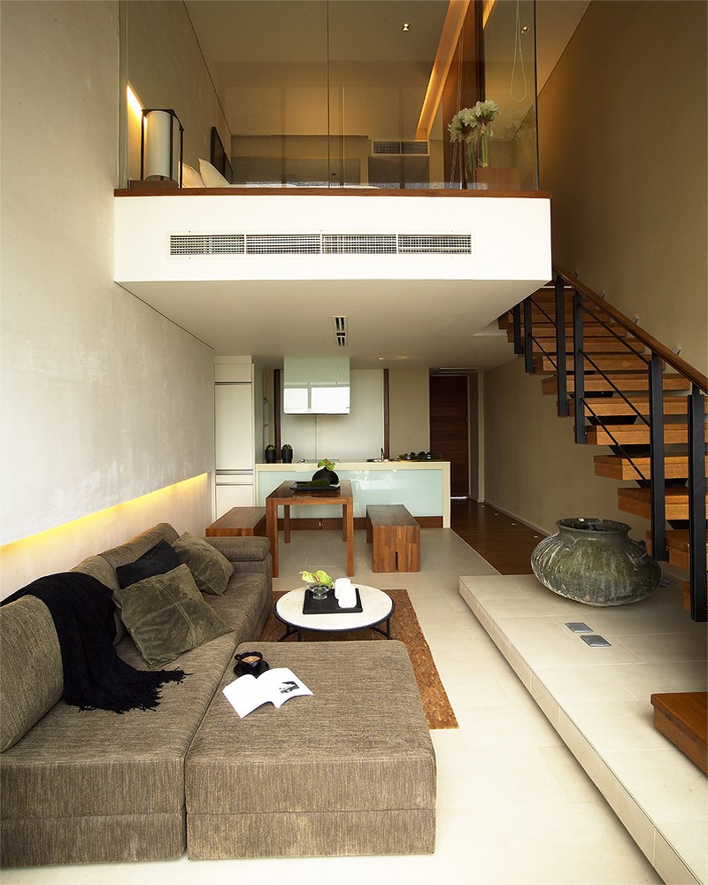 Двухуровневая апартаменты студия 20кв м