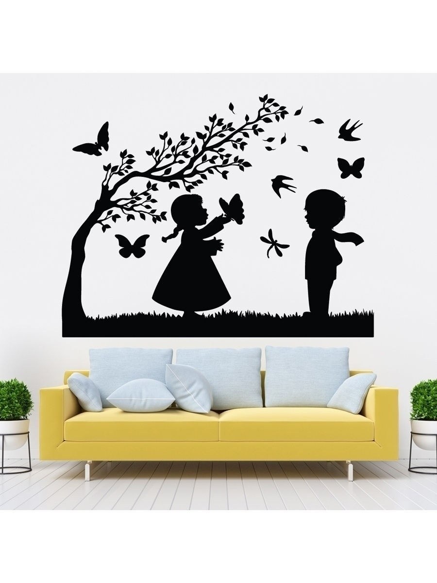 Интерьерная наклейка на стену