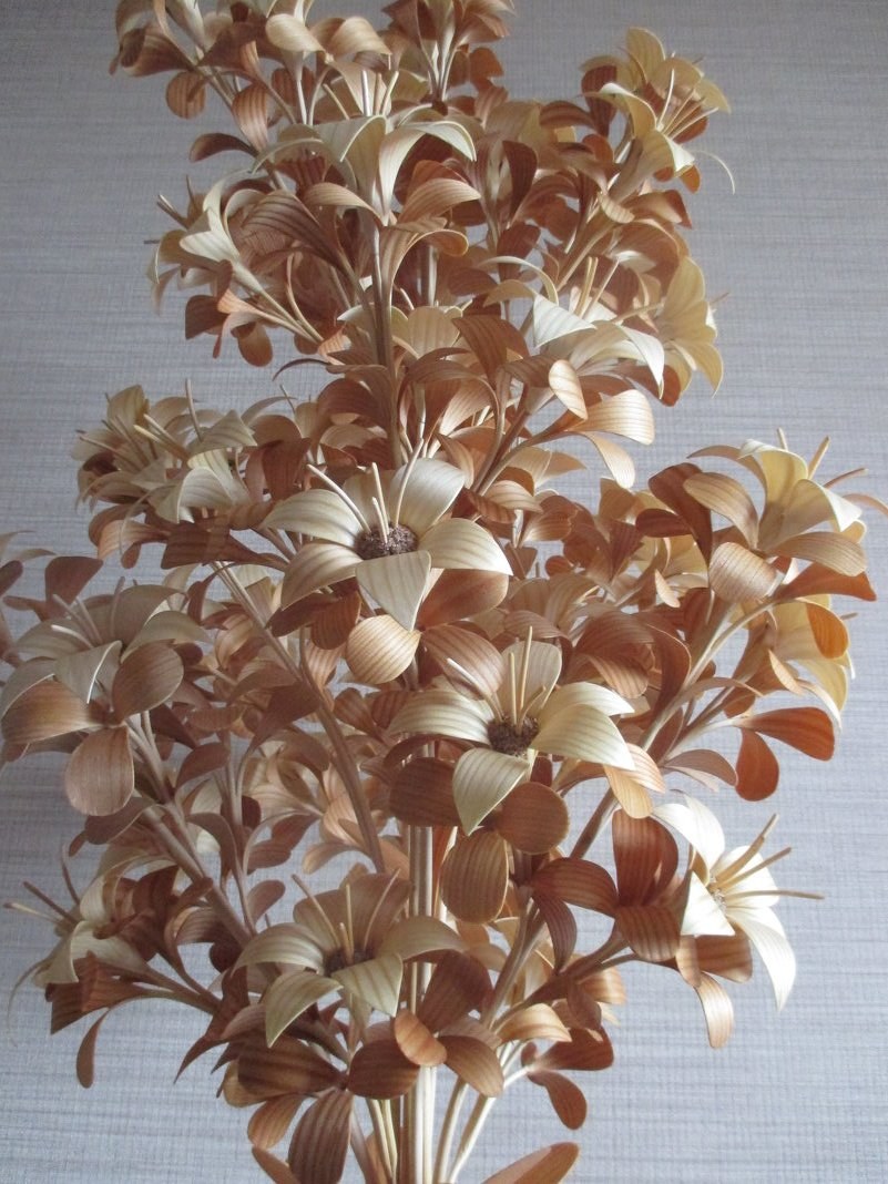 Цветы из шпона