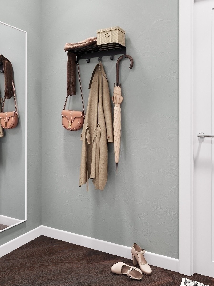 Вешалка настенная мягкая в прихожую (72 фото)
