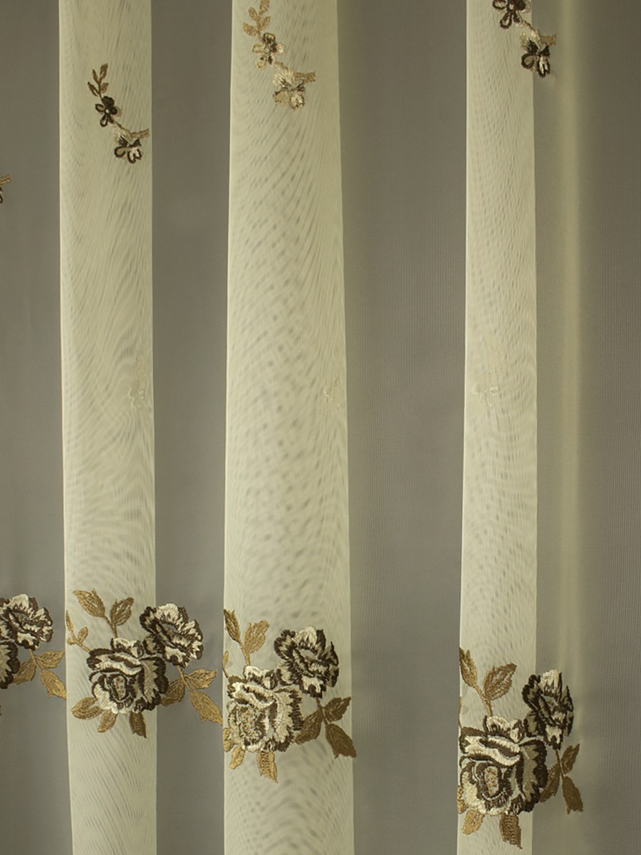 Микросетка с вышивкой высота 280 см 651 белый (30м±) артикул: 00034583